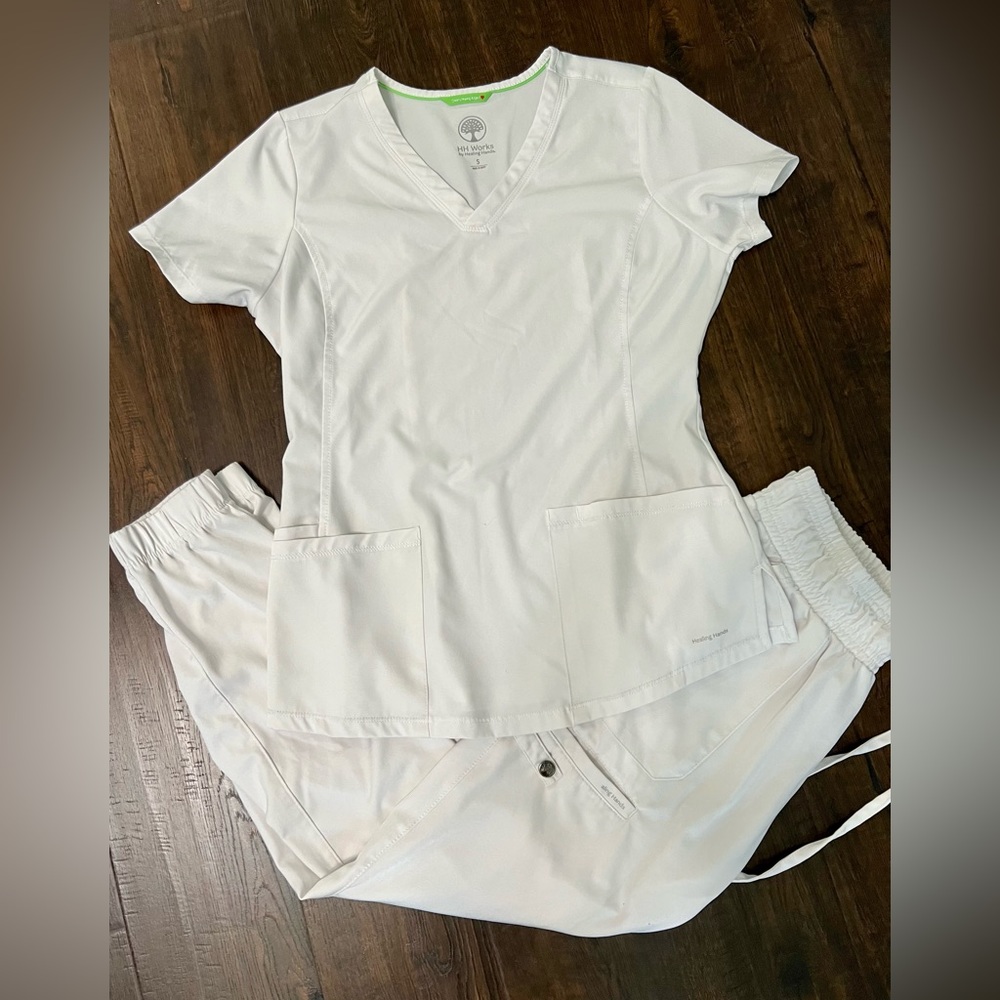 White Scrub set from HH Works